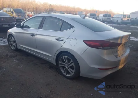2017 Hyundai Elantra Limited z USA, uszkodzony, nr VIN 5NPD84LF3HH064405